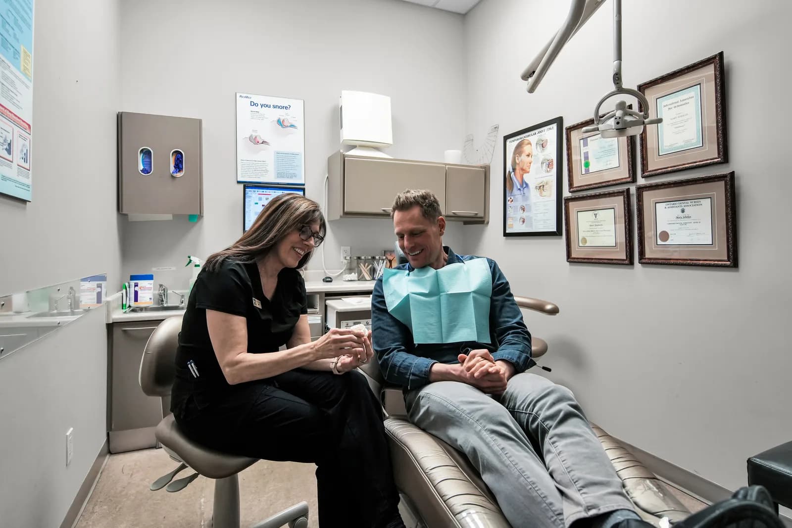 Patient consultation inside the clinic