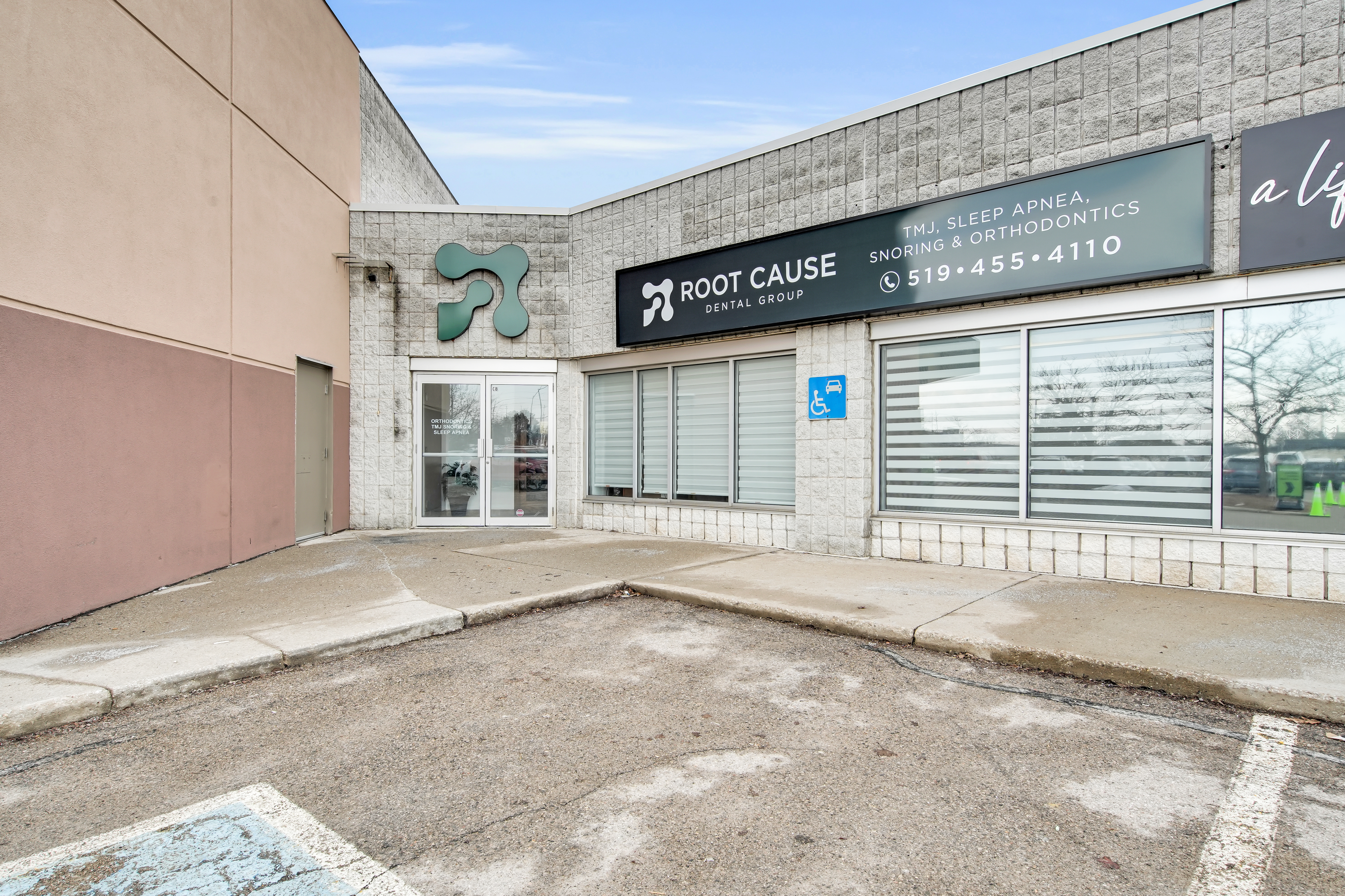 Reception desk at Root Cause Dental Group
